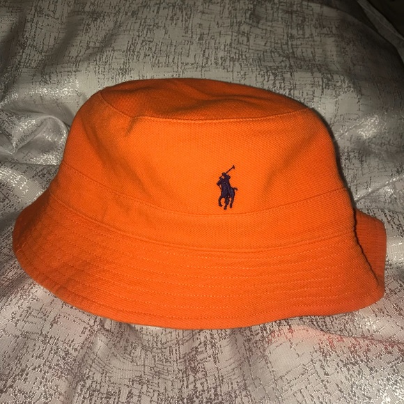 orange polo bucket hat